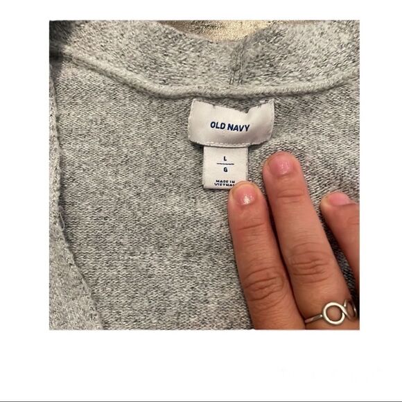 OLD NAVY Grey Button Up Cardigan Size Large - Picture 3 of 3